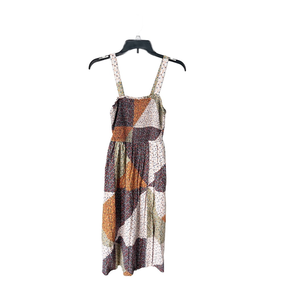 Universal Thread Patchwork Smocked Midi Dress Size XS Festival Forest Fairy